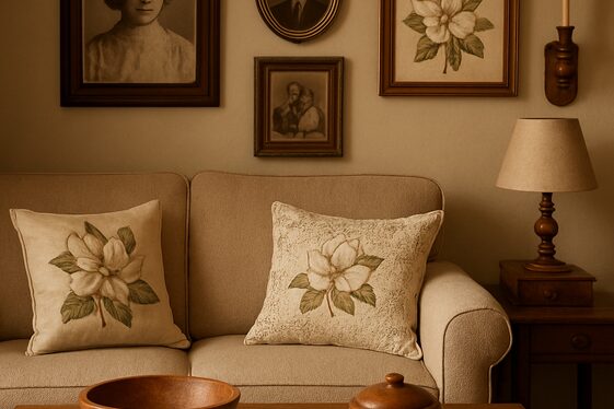 Personalizing with Family Heirlooms and Magnolia Touches illustration