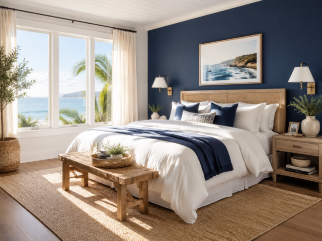 23 Blue and White Bedroom Ideas