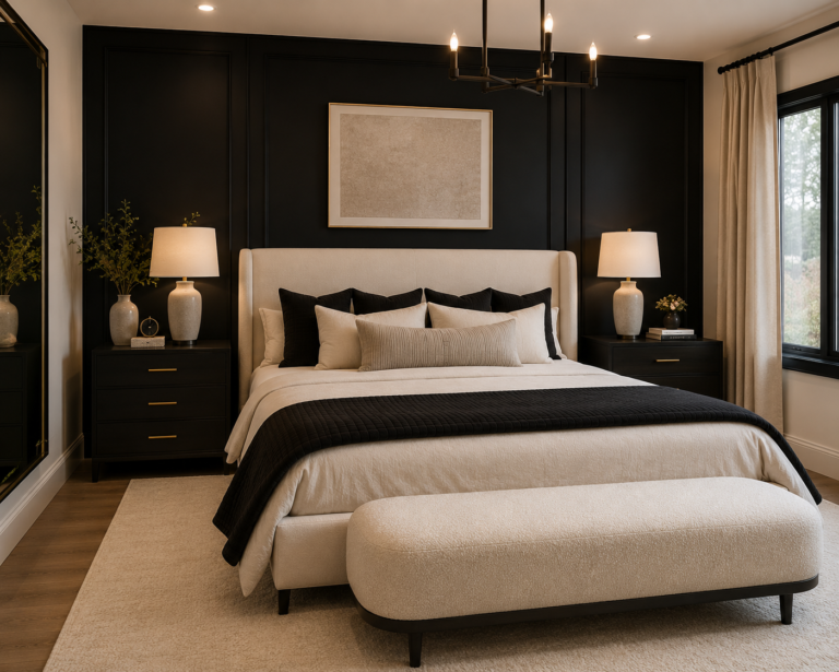 22 Black and Cream Bedroom Ideas