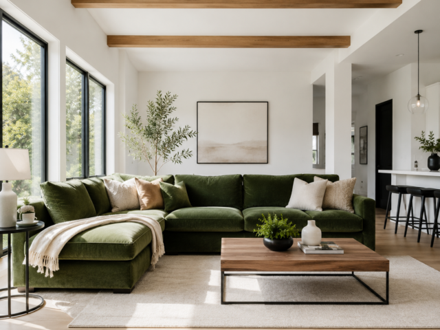 24 Green Couch Living Room Ideas