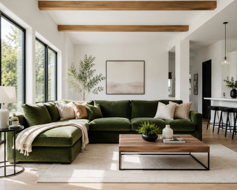 24 Green Couch Living Room Ideas