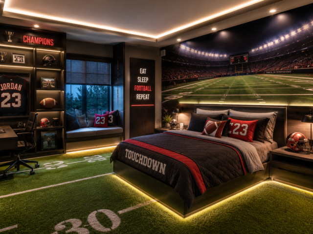 25 Football Bedroom Ideas for Fans