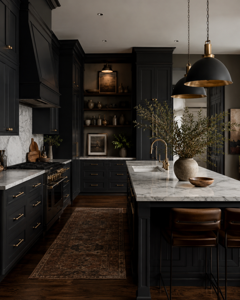 18 Moody Kitchen Ideas for a Bold Makeover