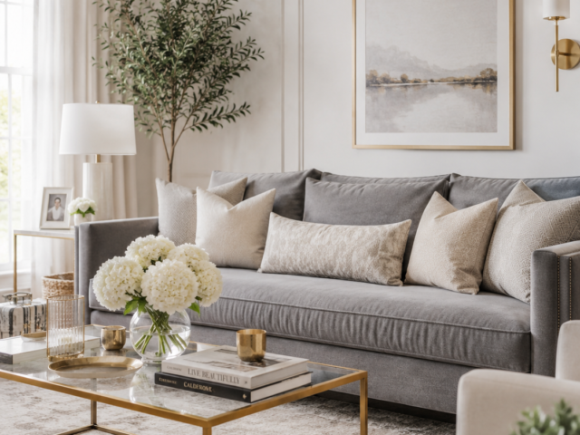 17 Grey and Gold Living Room Ideas You’ll Love