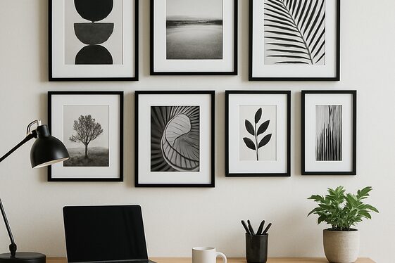 Use Black Framed Artwork to Enhance Ambiance illustration