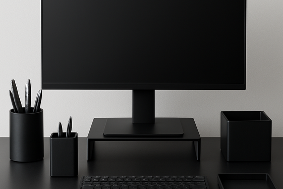 Incorporate Black Desk Accessories for Cohesion illustration