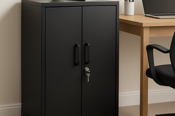 Incorporate Lockable Cabinets for Security illustration