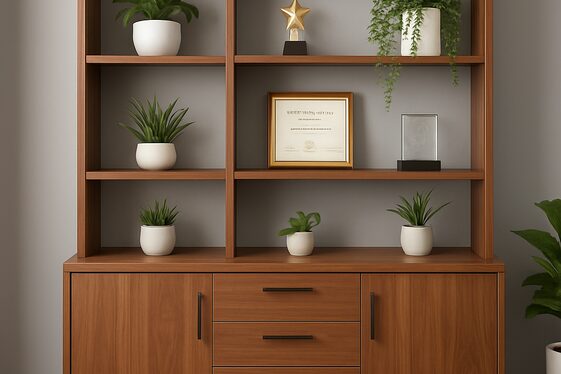 Combine Cabinets with Display Areas for Style illustration