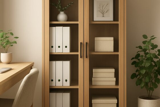 Add Transparent Cabinet Doors for Quick Access illustration