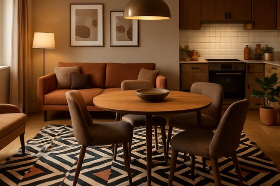Incorporate Statement Rugs to Define Each Area illustration