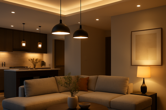 Select Layered Lighting to Enhance Both Rooms’ Ambiance illustration