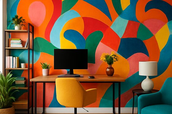 Bold Abstract Murals to Inspire Creativity illustration