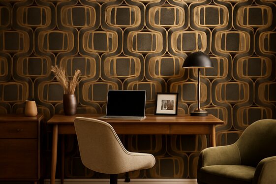 Vintage-Inspired Wallpapers with a Modern Twist illustration