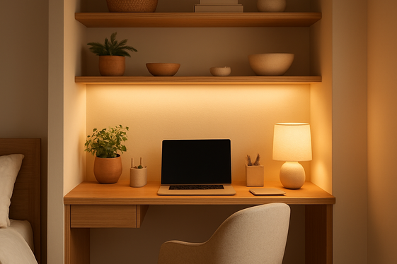 Personalized Nooks with Custom Built-In Desks illustration