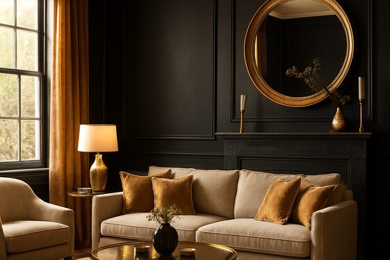14 Black and Gold Living Room Ideas for Timeless Luxury Guide