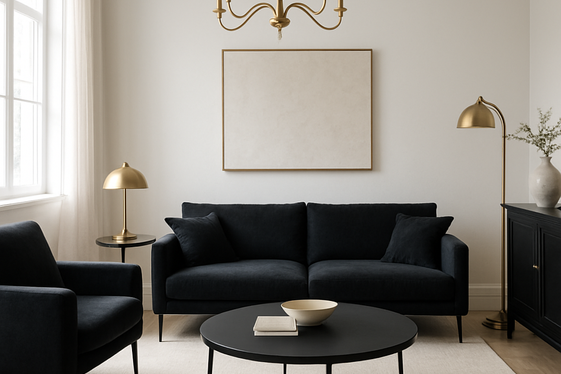 Mixing Modern with Classic Gold Fixtures illustration