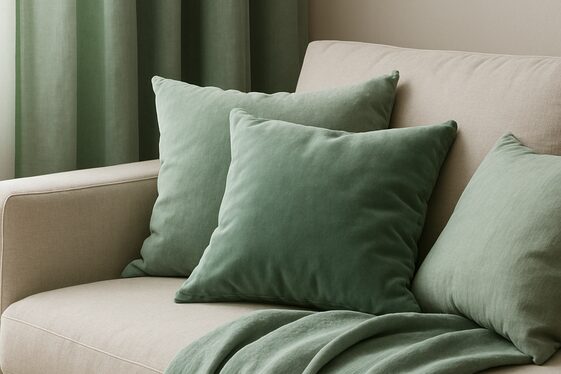 Add Green Textiles to Soften the Space illustration