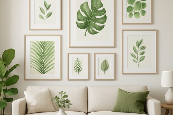 Display Green Artwork and Wall Decor illustration