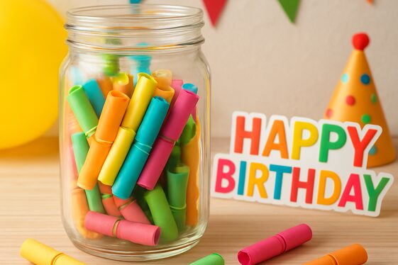 Create a Birthday Countdown Jar illustration