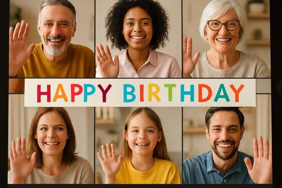 Organize a Surprise Video Call with Loved Ones illustration