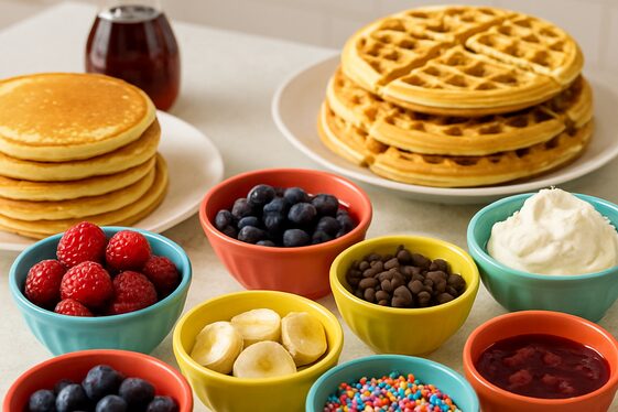 Prepare a DIY Pancake or Waffle Bar illustration