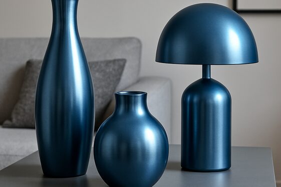 Adding Metallic Blue Accessories to a Grey Base illustration