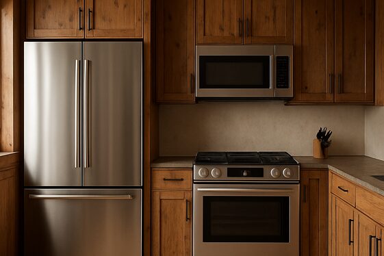 Mixing Modern Appliances with Traditional Design illustration