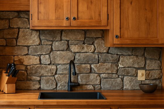 Adding a Stone or Brick Backsplash illustration