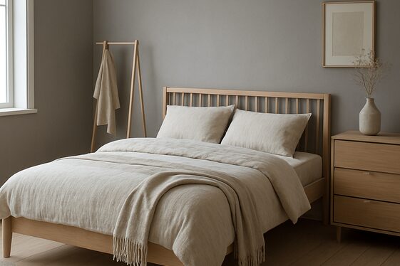 Dusty Gray with Light Wood Flooring for Scandinavian Style illustration