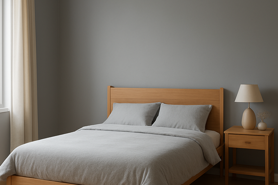 Cool Gray and Natural Wood Combo for Warmth illustration