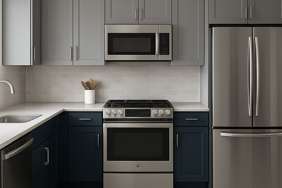Mix Dark Blue with Gray Tones for Subtle Sophistication illustration