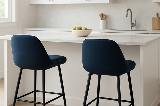 Bring in Dark Blue Bar Stools and Seating illustration