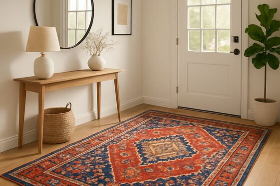 Create a Cozy Welcome with a Statement Rug illustration
