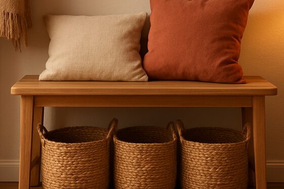 Choose Stylish Baskets for Organized Clutter Control illustration