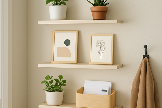 Use Floating Shelves to Showcase Personality illustration