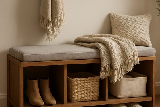Opt for a Functional Bench with Storage Options illustration