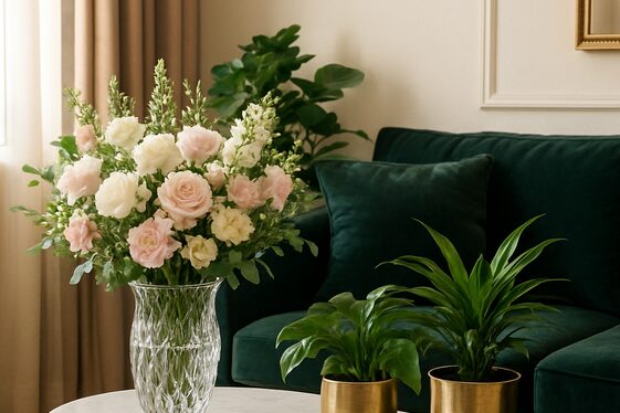 Display Fresh Flowers and Plants for a Luxe Feel illustration