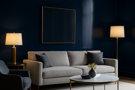 Use High-Gloss Paint or Wallpaper for Glam Finish illustration