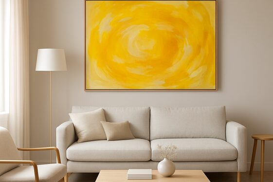 Yellow Artwork and Wall Decor for Instant Style illustration