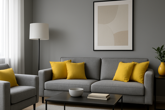 Mixing Yellow with Gray: The Perfect Modern Duo illustration