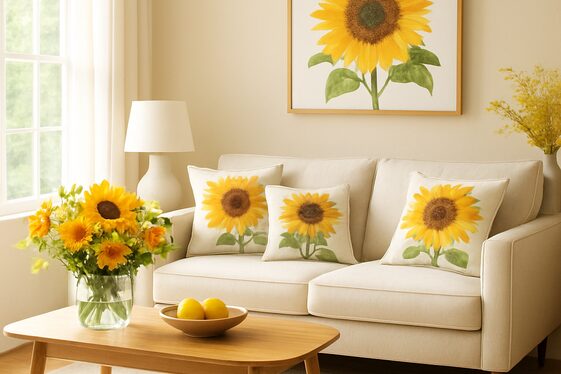 Sunflower Inspiration: Floral Accents to Brighten Your Room illustration