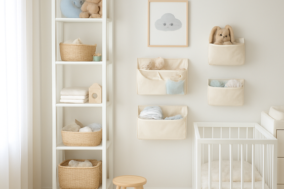 Vertical Storage to Save Floor Space illustration