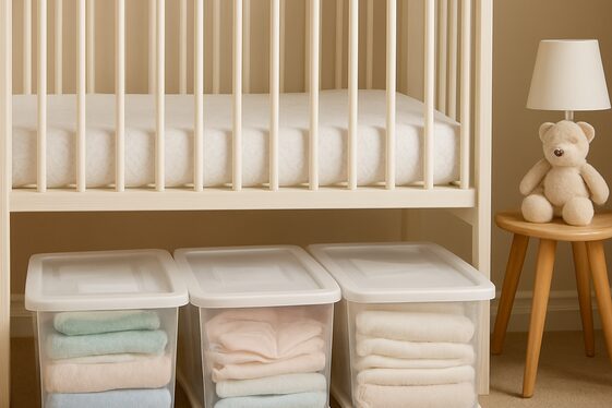 Under-Crib Storage Solutions illustration