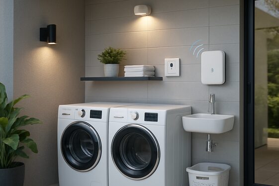 Incorporating Smart Technology in Outdoor Laundry Rooms illustration