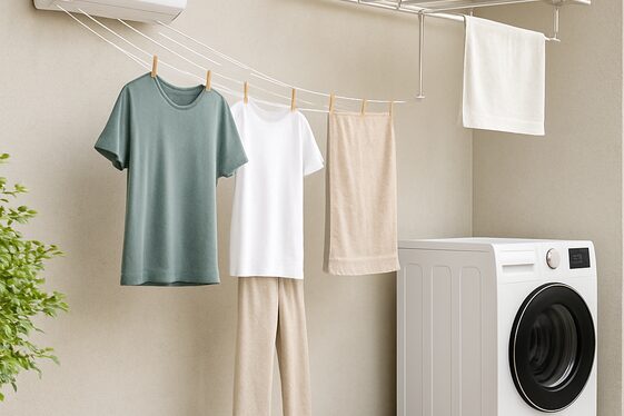 Integrating Hanging Racks and Clotheslines Creatively illustration