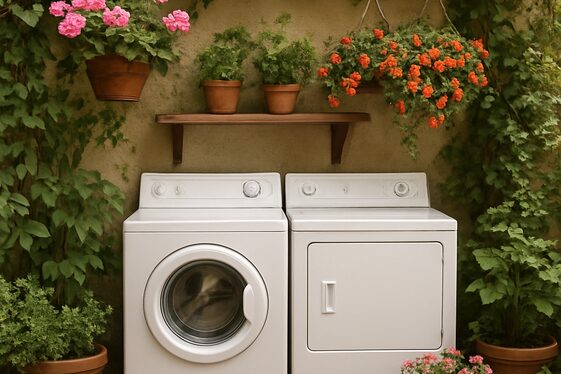 Creating a Laundry Garden for a Refreshing Atmosphere illustration