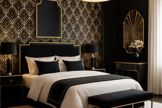 Mix Black, White, and Gold for Classic Contrast illustration