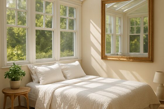 Use Mirrors to Amplify Natural Light illustration