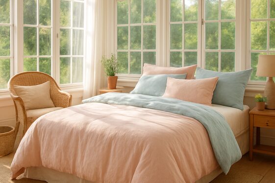 Opt for Lightweight Bedding to Keep It Cool illustration