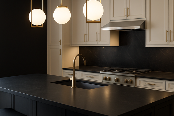 Mixing Textures: Matte and Glossy Finishes on Dark Surfaces illustration